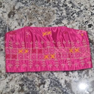 Jessica McClintock Fuchsia Satin Top